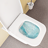 VitrA Evi Square Wall Hung Rimless Toilet with Soft-Close Seat