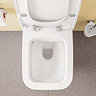 VitrA Evi Square Wall Hung Rimless Toilet with Soft-Close Seat
