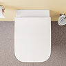 VitrA Evi Square Wall Hung Rimless Toilet with Soft-Close Seat