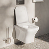 VitrA Evi Square Wall Hung Rimless Toilet with Soft-Close Seat