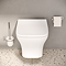 VitrA Evi Square Wall Hung Rimless Toilet with Soft-Close Seat