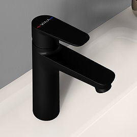 VitrA Flow Soft Large Basin Mixer - Matt Black