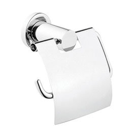 Vitra - Ilia Toilet Roll Holder with Cover - Chrome - 44390 Medium Image