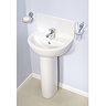 Vitra - Layton Basin and Pedestal - 1 Tap Hole - 3 Size Options Feature Large Image