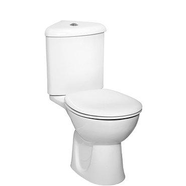 Vitra - Layton Corner Close Coupled Toilet (Open Back) Profile Large Image