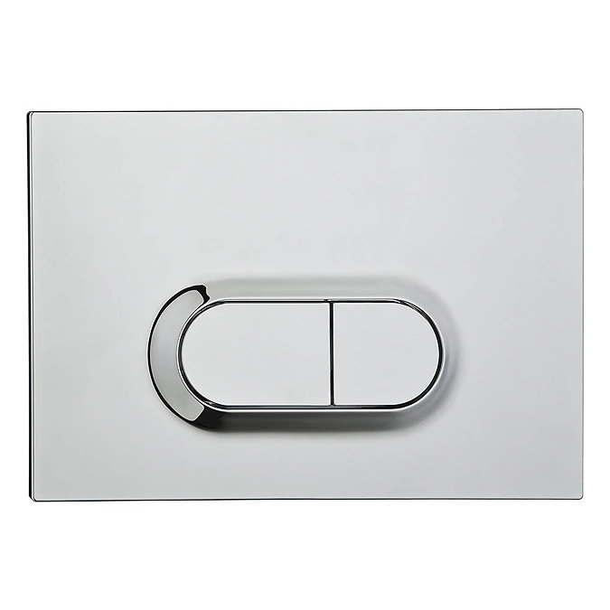 Vitra Loop O Mechanical Flush Plate - Chrome - 7400580 Large Image