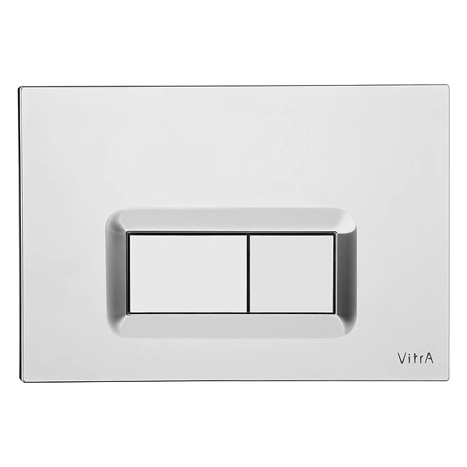 Vitra Loop R Mechanical Flush Plate - Chrome - 7400680 Large Image
