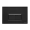 Vitra Loop R Mechanical Flush Plates for 12cm WC Frames - Matt Black Large Image