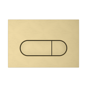 VitrA Loop Round Dual Flush Plate - Brushed Gold