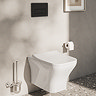 VitrA Loop Square Dual Flush Plate - Matt Black