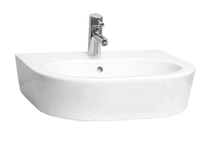 Vitra - Matrix 60cm Curved Countertop Basin - 1 Tap Hole Large Image