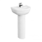 VitrA Milton Basin and Pedestal - 1 Tap Hole