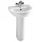 Vitra - Milton Basin and Pedestal - 1 Tap Hole - 2 Size Options Large Image