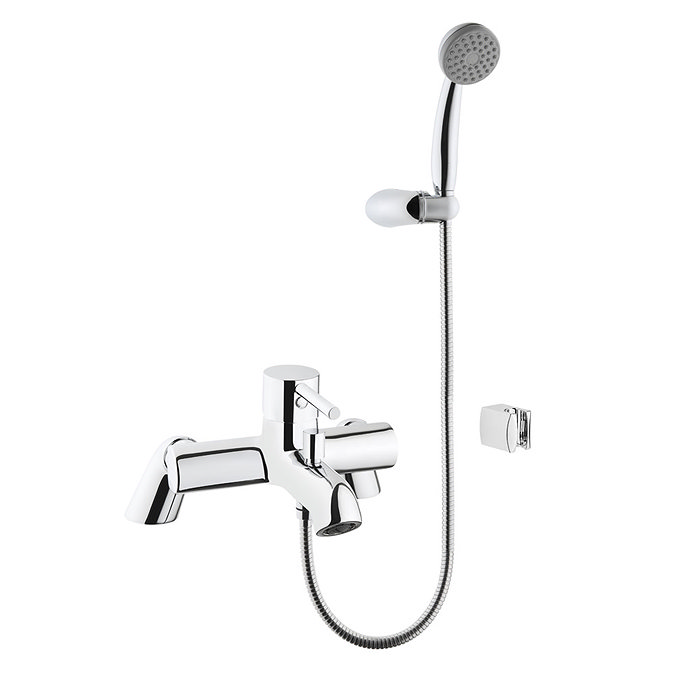 Vitra - Minimax S Bath Shower Mixer with Kit - Chrome - 42112 Large Image