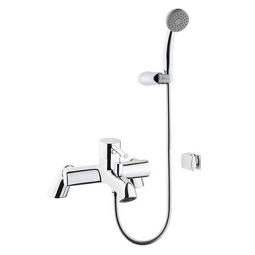 Vitra - Minimax S Bath Shower Mixer with Kit - Chrome - 42112 Profile Large Image