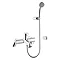 Vitra - Minimax S Bath Shower Mixer with Kit - Chrome - 42112 Large Image