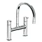 Vitra - Minimax S Deck Mounted Bath Filler - Chrome - 42113 Large Image