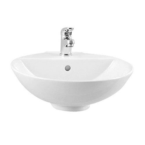 Vitra - Options 45cm Countertop Vanity Basin - 1 Tap Hole - 6166 Large Image