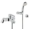 Vitra - Q-Line Bath Shower Mixer with Kit - Chrome - 40783 Large Image