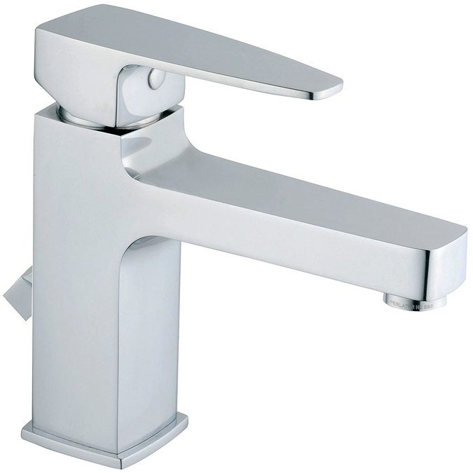 Vitra - Q-Line Monobloc Basin Mixer with Pop-up Waste - Chrome - 40776 Large Image