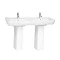 Vitra - Retro Double Basin - Full or Half Pedestal Options Profile Large Image