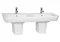 Vitra - Retro Double Basin - Full or Half Pedestal Options Large Image