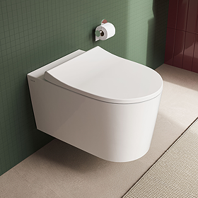 VitrA QuantumFlush Rimless Wall Hung Toilet + Soft Close Seat