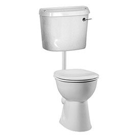 Vitra - S-Line Low Level Toilet with Chrome Lever Flush Medium Image