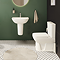 VitrA S20 4-Piece Bathroom Suite (BTW Close Coupled Toilet + 450mm Semi Pedestal Basin)