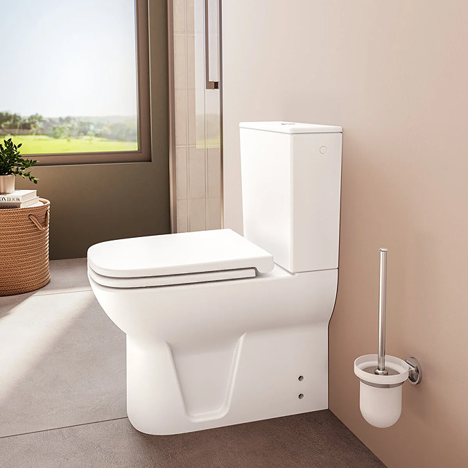 VitrA S20 4-Piece Bathroom Suite (BTW Close Coupled Toilet + 500mm Full Pedestal Basin)