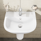 VitrA S20 4-Piece Bathroom Suite (Close Coupled Toilet + 450mm Semi Pedestal Basin)