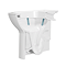 VitrA S20 Bathroom Suite (BTW Toilet + 550mm Full Pedestal Basin)