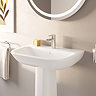 VitrA S20 Bathroom Suite (BTW Toilet + 550mm Full Pedestal Basin)