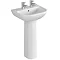 Vitra - S20 Model 4 Piece Suite - Closed Back CC Toilet & 60cm Basin - 1 or 2 Tap Holes  In Bathroom