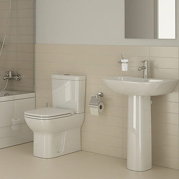 VitrA S20 Model 4 Piece Suite Closed Back CC Toilet & 60cm Basin
