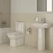 Vitra - S20 Model 4 Piece Suite - Closed Back CC Toilet & 60cm Basin - 1 or 2 Tap Holes Large Image