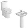 VitrA - S20 Model 4 Piece Suite - Closed Back CC Toilet & 60cm Basin - 1 TH Large Image
