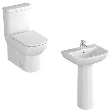 VitrA S20 Model 4 Piece Suite Closed Back CC Toilet & 60cm Basin
