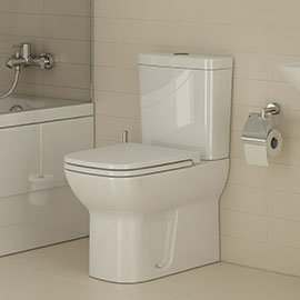 Vitra - S20 Model Close Coupled Toilet - Closed Backed - 2 x Seat Options Medium Image