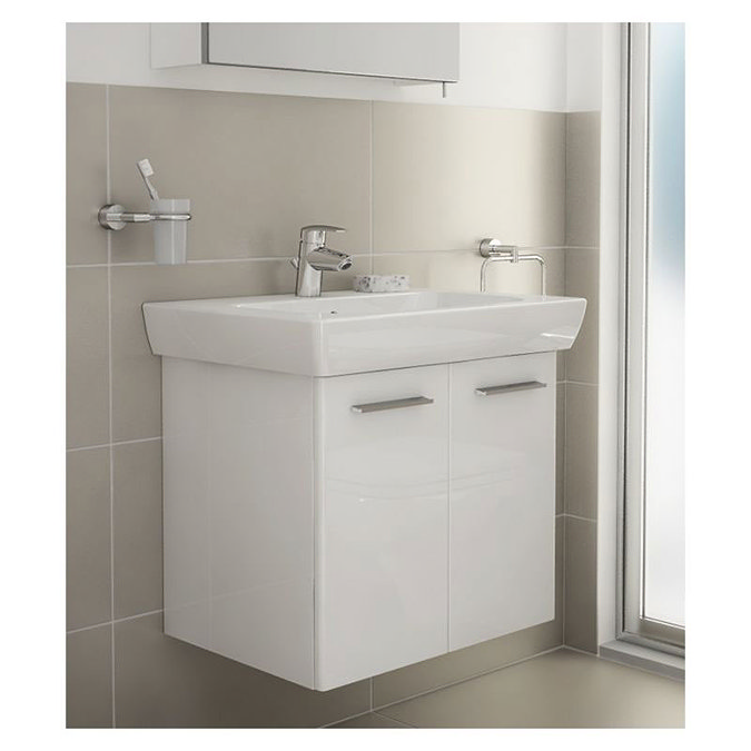 Vitra - S20 Model Vanity Unit & 1TH Basin - 65cm - High Gloss White Profile Large Image