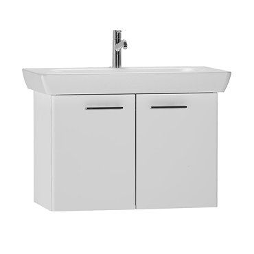 Vitra - S20 Model Vanity Unit & 1TH Basin - 85cm - High Gloss White Profile Large Image