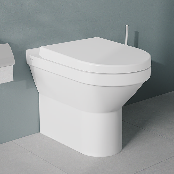 VitrA S50 4-Piece Bathroom Suite (BTW Toilet + 450mm Semi Pedestal Basin)