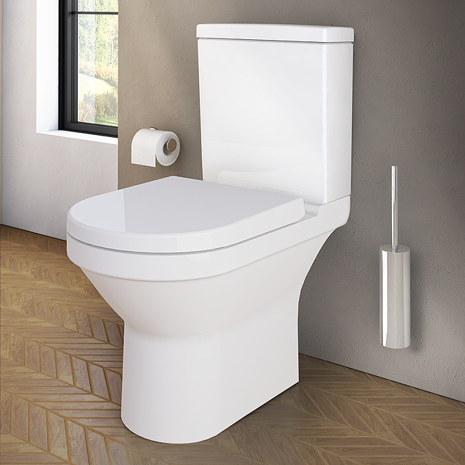 VitrA S50 4-Piece Bathroom Suite (Close Coupled Toilet + 450mm Semi Pedestal Basin)