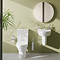 VitrA S50 4-Piece Bathroom Suite (Close Coupled Toilet + 450mm Semi Pedestal Basin)