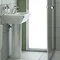 VitrA - S50 45cm Square Cloakroom Basin and Pedestal - 1 Tap Hole Profile Large Image