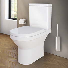 VitrA S50 Close Coupled Open Back Toilet + Soft Close Seat