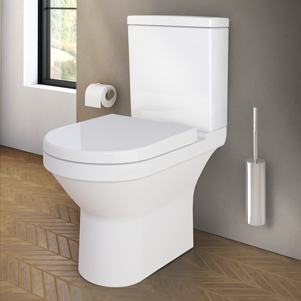 VitrA S50 Close Coupled Open Back Toilet + Soft Close Seat at Victorian ...