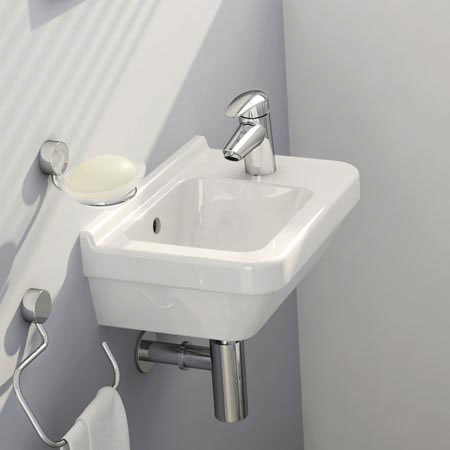 Vitra - S50 Compact Cloakroom Basin 40cm - 1 Tap Hole Profile Large Image