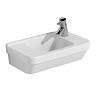 Vitra - S50 Compact Cloakroom Basin 50cm - 1 Tap Hole - Left or Right Hand Tap Hole Option Large Ima