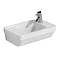 Vitra - S50 Compact Cloakroom Basin 50cm - 1 Tap Hole - Left or Right Hand Tap Hole Option Large Ima